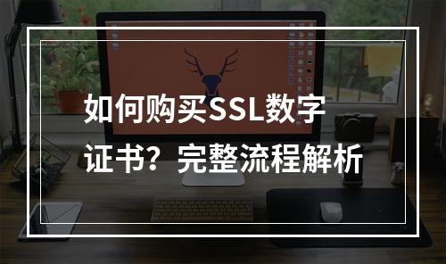 如何购买SSL数字证书？完整流程解析