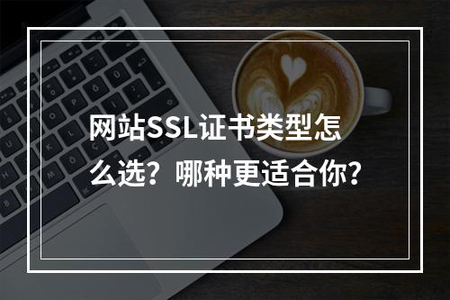 网站SSL证书类型怎么选？哪种更适合你？