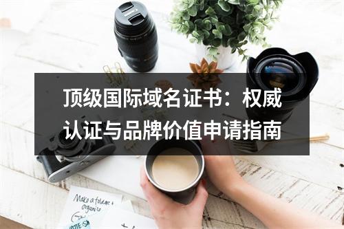 顶级国际域名证书：权威认证与品牌价值申请指南
