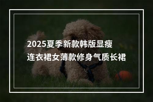 2025夏季新款韩版显瘦连衣裙女薄款修身气质长裙