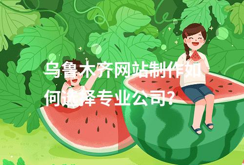乌鲁木齐网站制作如何选择专业公司？