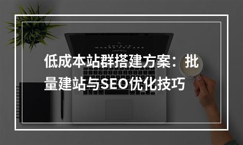 低成本站群搭建方案：批量建站与SEO优化技巧