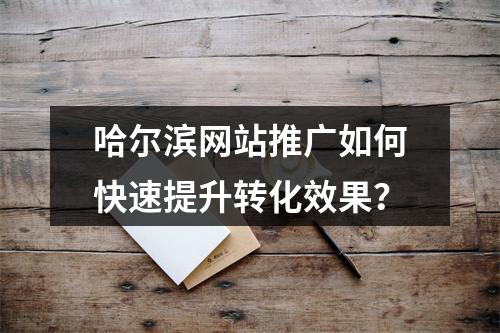 哈尔滨网站推广如何快速提升转化效果？