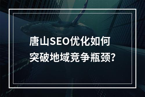 唐山SEO优化如何突破地域竞争瓶颈？