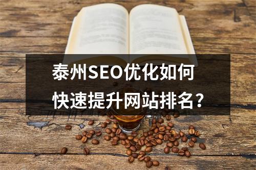 泰州SEO优化如何快速提升网站排名？