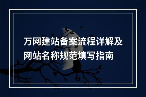 万网建站备案流程详解及网站名称规范填写指南