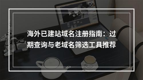 海外已建站域名注册指南：过期查询与老域名筛选工具推荐