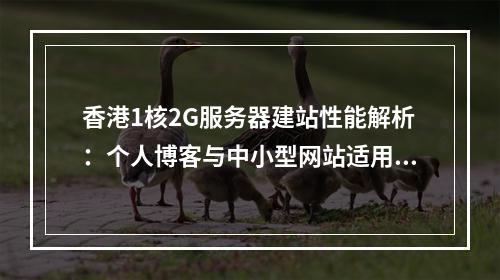 香港1核2G服务器建站性能解析：个人博客与中小型网站适用性探讨