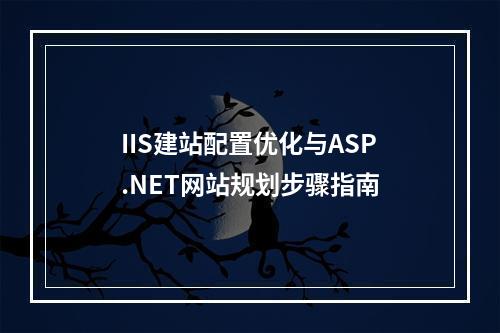IIS建站配置优化与ASP.NET网站规划步骤指南