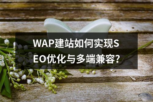 WAP建站如何实现SEO优化与多端兼容？