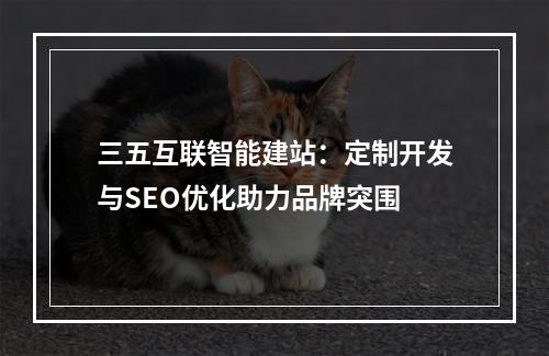 三五互联智能建站：定制开发与SEO优化助力品牌突围