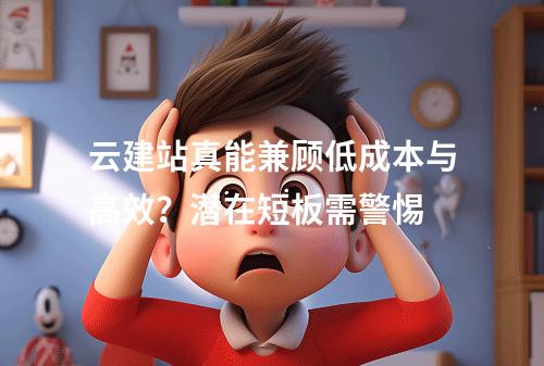 云建站真能兼顾低成本与高效？潜在短板需警惕