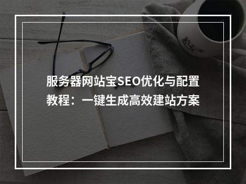 服务器网站宝SEO优化与配置教程：一键生成高效建站方案