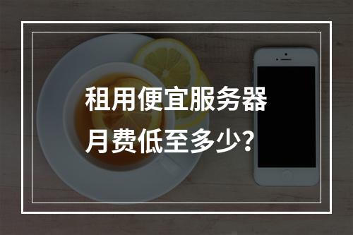 租用便宜服务器月费低至多少？