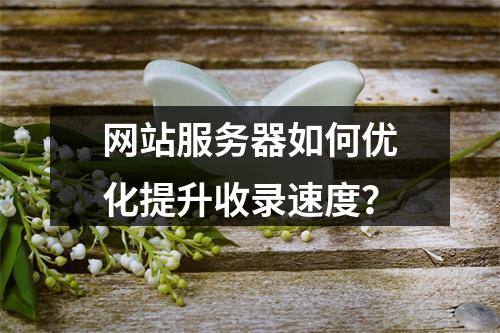 网站服务器如何优化提升收录速度？