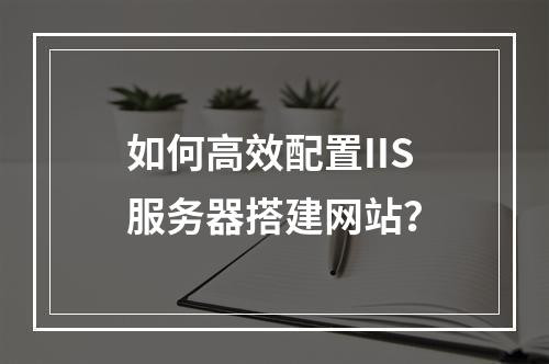 如何高效配置IIS服务器搭建网站？