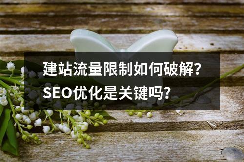 建站流量限制如何破解？SEO优化是关键吗？