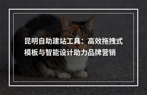 昆明自助建站工具：高效拖拽式模板与智能设计助力品牌营销