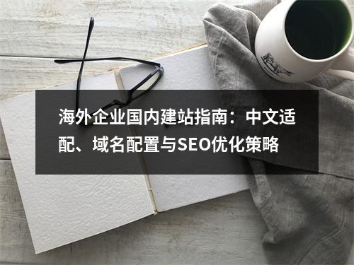 海外企业国内建站指南：中文适配、域名配置与SEO优化策略