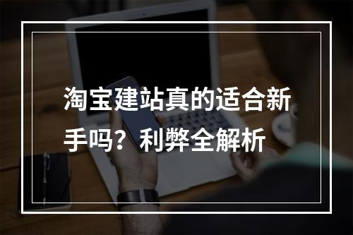 淘宝建站真的适合新手吗？利弊全解析