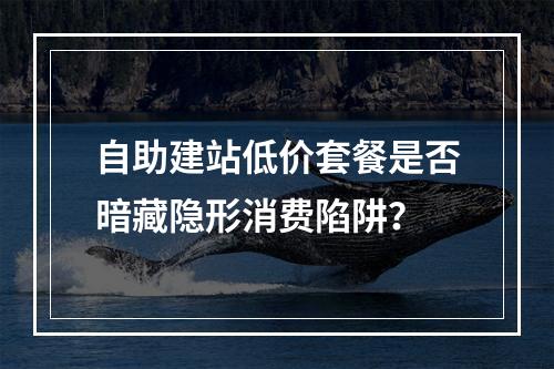 自助建站低价套餐是否暗藏隐形消费陷阱？