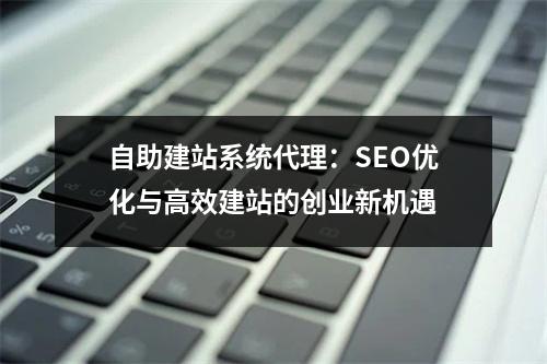 自助建站系统代理：SEO优化与高效建站的创业新机遇