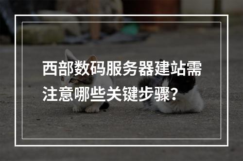 西部数码服务器建站需注意哪些关键步骤？