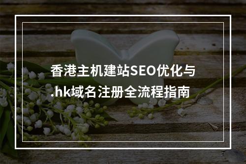 香港主机建站SEO优化与.hk域名注册全流程指南