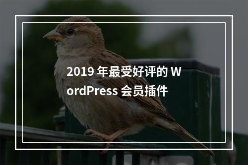 2019 年最受好评的 WordPress 会员插件