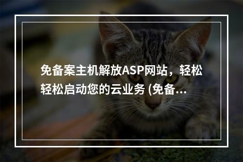 免备案主机解放ASP网站,轻松轻松启动您的云业务 (免备案主机asp)