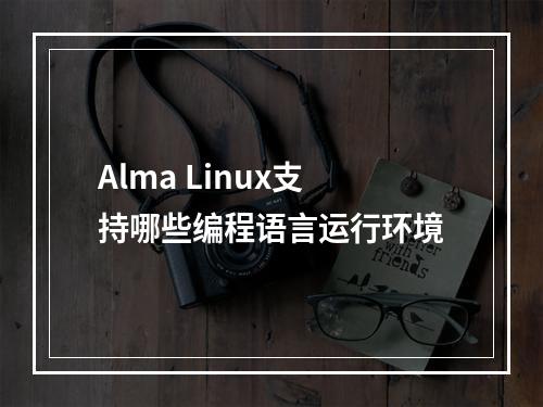 Alma Linux支持哪些编程语言运行环境