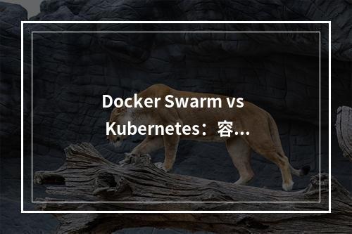 Docker Swarm vs Kubernetes:容器编排比较