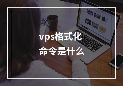 vps格式化命令是什么