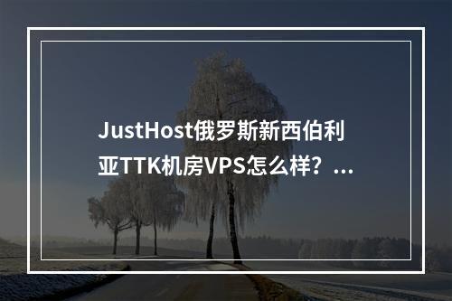JustHost俄罗斯新西伯利亚TTK机房VPS怎么样?JustHost新西伯利亚TTK机房VPS机房VPS带宽质量及流媒体解锁测评结果