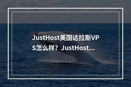 JustHost美国达拉斯VPS怎么样?JustHost美国达拉斯VPS带宽质量及流媒体解锁测评结果