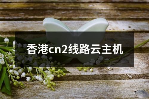 香港cn2线路云主机