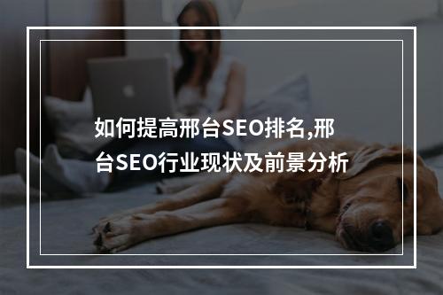 如何提高邢台SEO排名,邢台SEO行业现状及前景分析