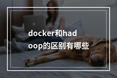docker和hadoop的区别有哪些