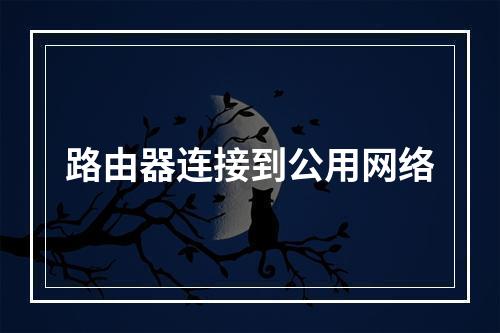 路由器连接到公用网络