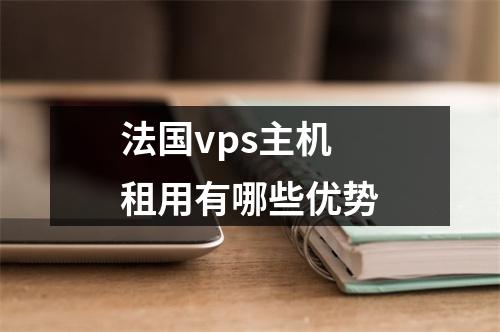 法国vps主机租用有哪些优势