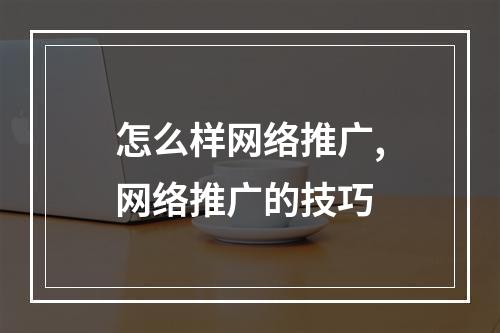 怎么样网络推广,网络推广的技巧