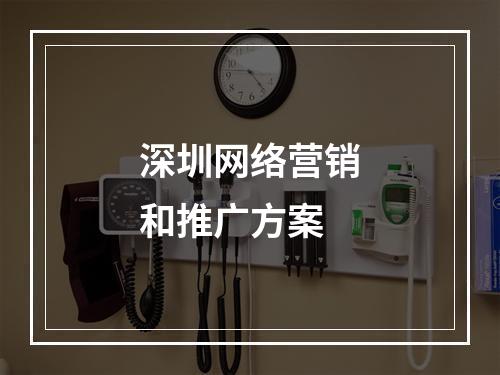 深圳网络营销和推广方案