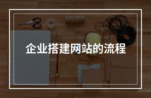 企业搭建网站的流程