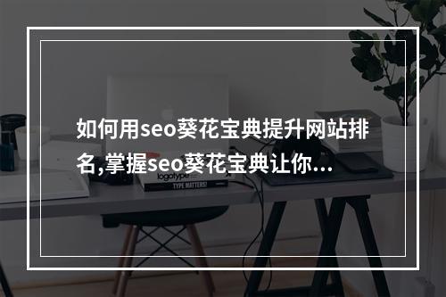 如何用seo葵花宝典提升网站排名,掌握seo葵花宝典让你的网站曝光度更高