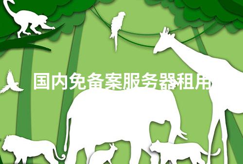 国内免备案服务器租用