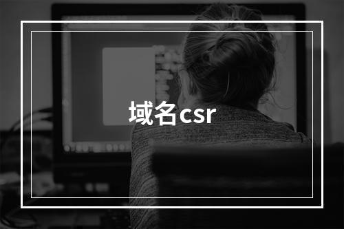 域名csr