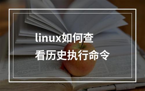 linux如何查看历史执行命令