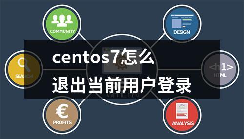 centos7怎么退出当前用户登录