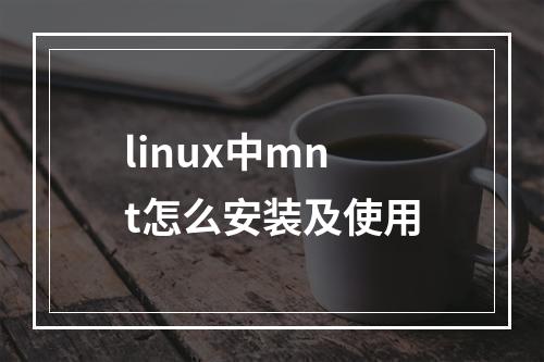linux中mnt怎么安装及使用