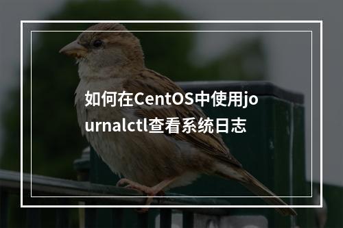如何在CentOS中使用journalctl查看系统日志